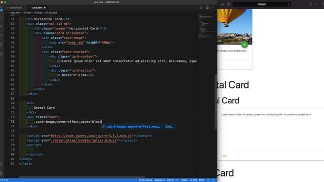 Materialize CSS Tutorial 6 - Cards смотреть онлайн