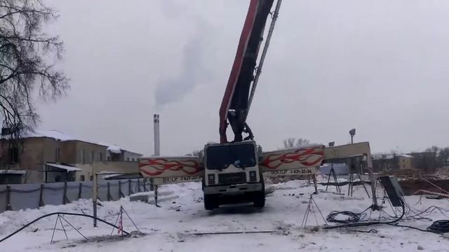Работа автобетононасоса (betonpumpe) mack Putzmeister 58m смотреть онлайн