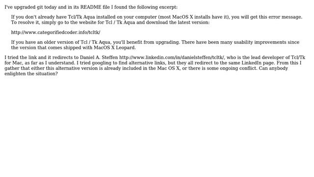 Apple: Tcl/tk for Mac OS X 10.6, not possible to download? (2 Solutions!!) смотреть онлайн
