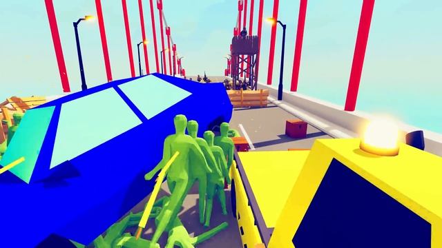Bridge Zombie Wave vs Army Soldier - Totally Accurate Battle Simulator TABS смотреть онлайн