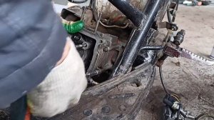 замена поршневой на скутере,быстрая замена ЦПГ  скутера sagita racer,50 кубиков на 80 ,139Qmb