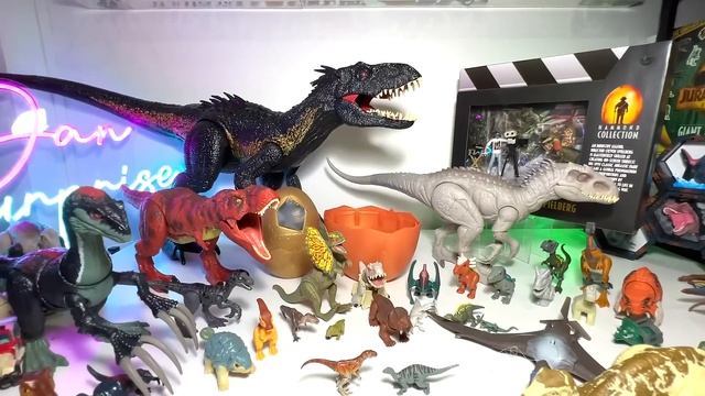 Hatch & Transform NEW Jurassic World Dinosaurs - Indoraptor, Indominus Rex, Giganotosaurus, T-Rex смотреть онлайн
