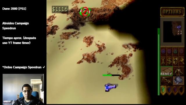 Dune 2000 (1998) [PS1] - Atreides Campaign Speedrun In 5:57:30 (World Record)