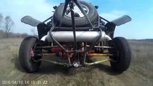 БАГГИ _R481_ Клинцы #16. Вид сзади на GoPro. 80-90 км.час!