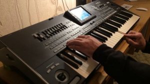 Бутырка "Зеркалом блестит река"  на синтезаторе Korg Pa3x