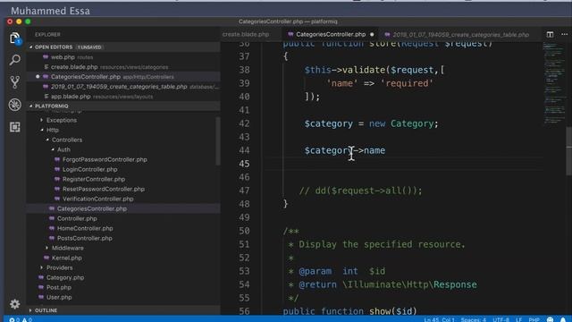 12 Laravel 5 create category & Forms смотреть онлайн
