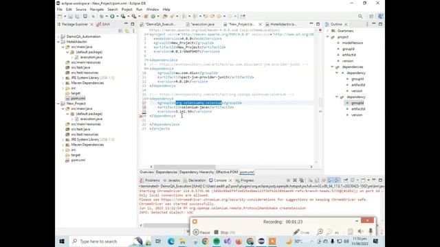 Java With Selenium | Setup Eclipse | Create First Project | POM | Junit | Add dependency in project смотреть онлайн