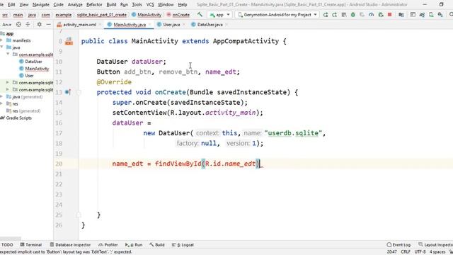 Sqlite Basic Part 03 getAll record and display on Listview смотреть онлайн