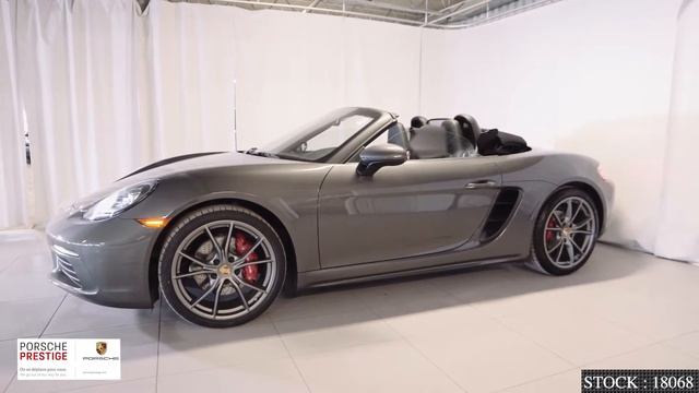 2018 Porsche 718 Boxster S PDK Agate Grey on Black смотреть онлайн