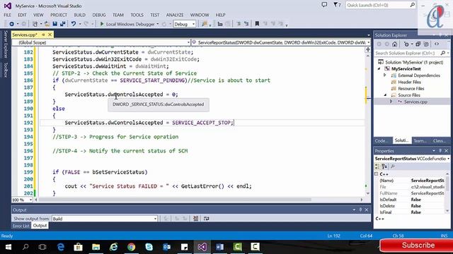 33. Windows Service - Part-3 - Windows System Programming in C/C++ смотреть онлайн