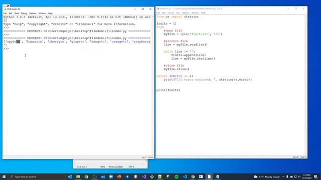 Python - Read File Into List смотреть онлайн