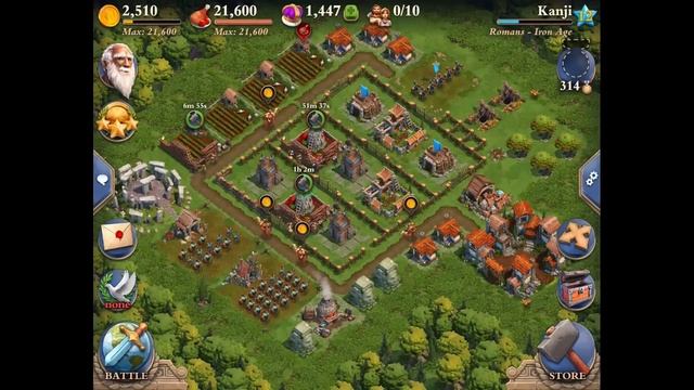 DomiNations Android/iOS Game IRON AGE BASE DEFENSE LAYOUT + RAID! смотреть онлайн