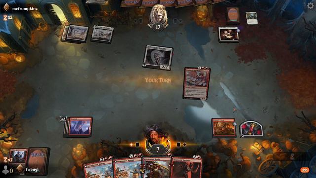 MtGA May 2023 Season Standard Ranked fwengli(red) vs mcfrompkinz(white) смотреть онлайн
