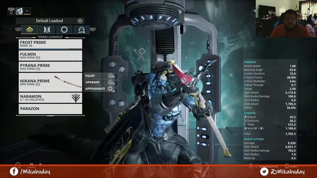 Warframe Nikana Prime VS Sepfahn Zaw смотреть онлайн