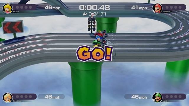 Mario Party Superstars Space Land Mario Luigi Peach Rosalina Master Difficulty смотреть онлайн