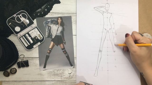 Croqui de moda passo a passo l Desenho de moda passo a passo @TathianeVargas смотреть онлайн