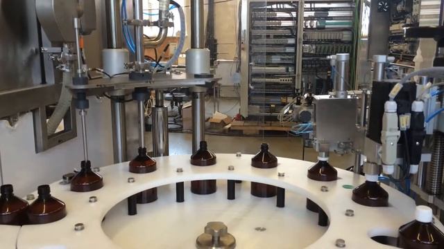 Automatic filling and capping monoblock COSMO-line - filling of cosmetic смотреть онлайн