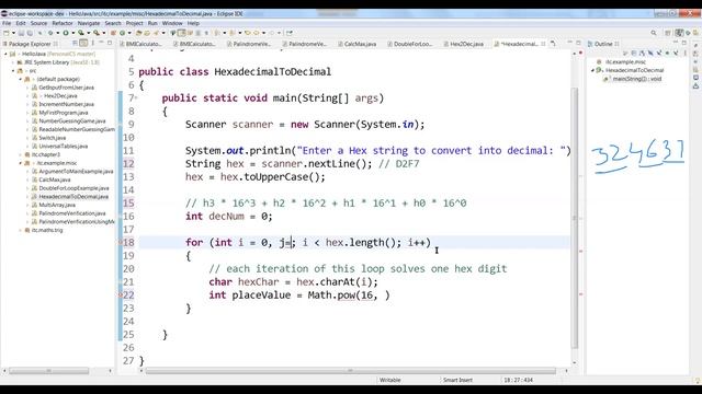 Introduction to Computing with Java - Lab Task Hex to Decimal Conversion смотреть онлайн