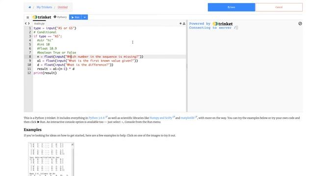 Finding missing term in Arithmetic and Geometric Sequence using Python смотреть онлайн