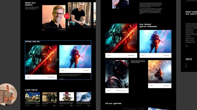 DICE — Презентация редизайна корпоративного сайта [Школа дизайна UPROCK] смотреть онлайн