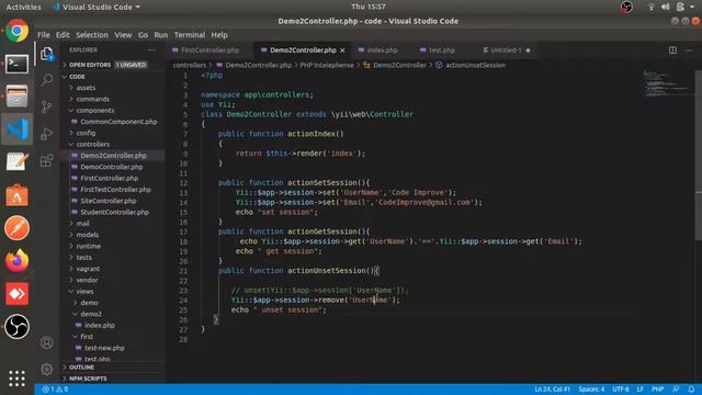 Session Part #16 | Yii2 tutorials in hindi | Yii2 PHP Framework Tutorial смотреть онлайн