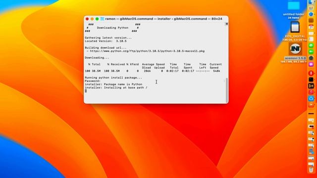 PYTHON 3.10.5 INSTALL Assistant Pkg. | for Mac OS 13 Beta | VENTURA смотреть онлайн