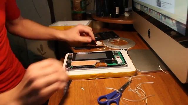Замена Экрана первого поколения nexus7 2012 ME370 ME370T смотреть онлайн