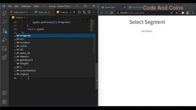 #6. Donut Chart | Beautiful Design with Source Code смотреть онлайн