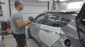 Как и чем перетереть грунт на сухую! Готовим к покраске.