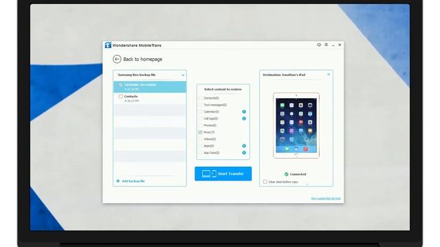 MobileTrans (Windows): Retrieve Files from Samsung Kies Backup to iOS Devices смотреть онлайн
