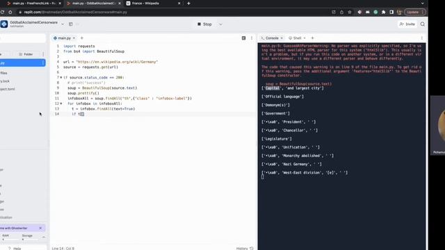 Python Web Scraping - Get Country Capital from Wikipedia смотреть онлайн