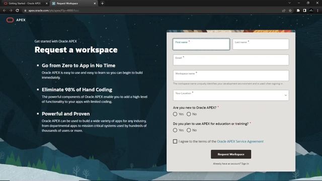 Oracle APEX Free Workspace Process Simplified смотреть онлайн