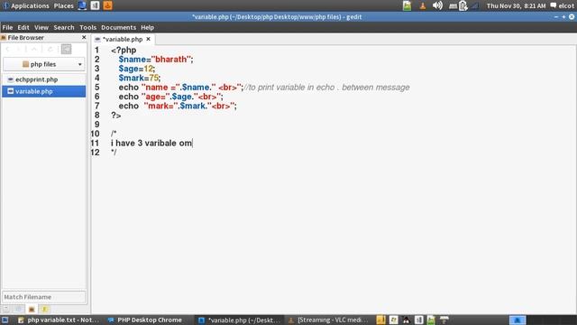 variable in php lesson 3 смотреть онлайн