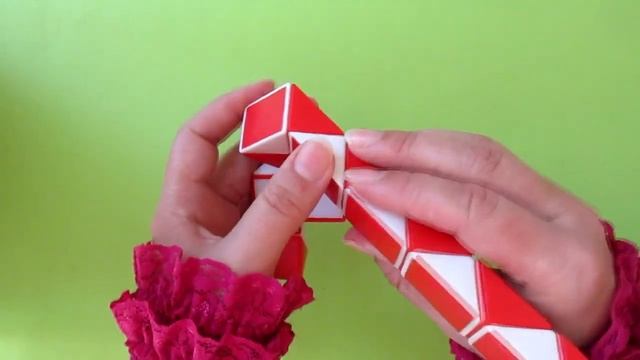 Rubik's Snake Robot 24 Piece. Snake Puzzle Shapes Robots. Magic Rubik Snake Twist Pattern, Tutorial