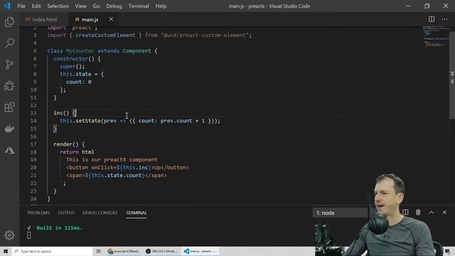 How to create a Web Component in PreactX смотреть онлайн