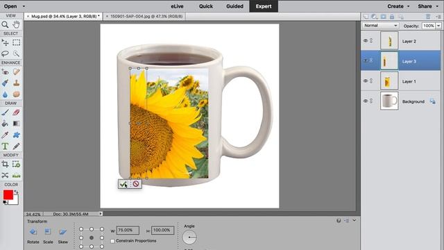 Photoshop Elements 14 wrap an image around an object смотреть онлайн