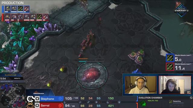 SC2 - Serral vs Stephano [ZvZ] | DH Masters #sc2 #starcraft смотреть онлайн