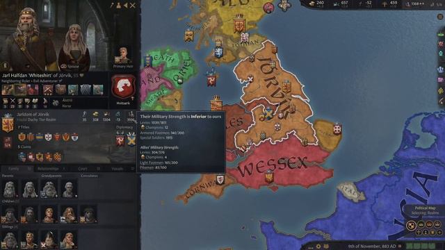 Crusader Kings III (CK3) - Reclaiming Britannia as Wales: Attacking the Norse (Part 2) смотреть онлайн