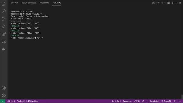 JavaScript .replaceAll fonksiyonu смотреть онлайн