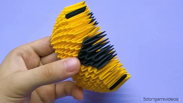 How to make a 3D origami Black and Yellow Swan смотреть онлайн
