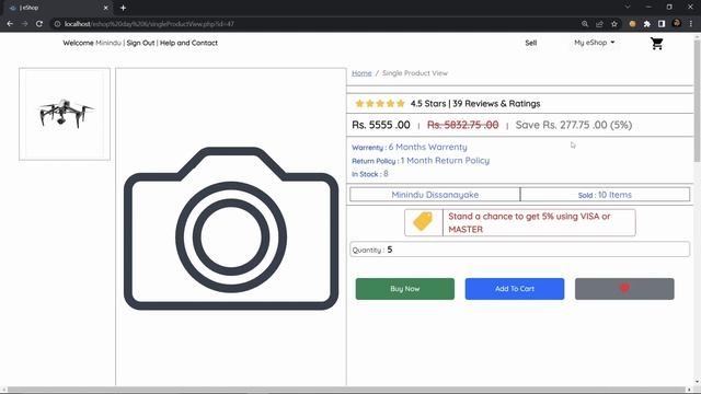 e-Shop E-Commerce Web Project EP 22 | #HTML #CSS #JavaScript #PHP #MySQL #AJAX смотреть онлайн