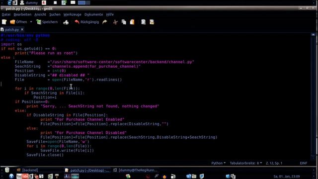 Python : Ubuntu 10.10 Software Center Patch (For Purchase Channel) смотреть онлайн