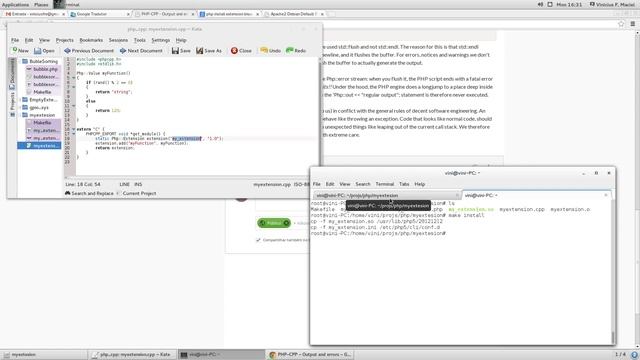 PHP-CPP simple example смотреть онлайн