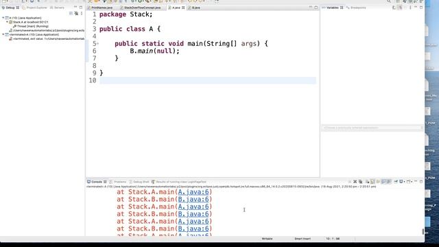 Stack Memory and StackOverFlowError in Java - Interview Question смотреть онлайн