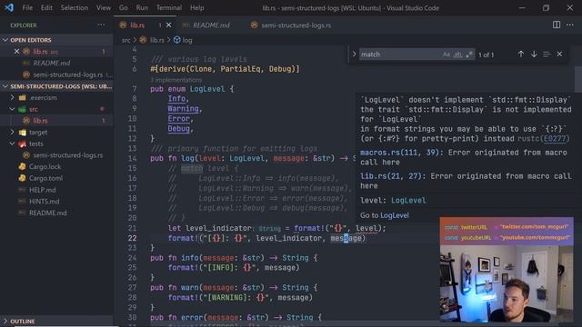 Learning Rust Together: Exercism.org Rust Track Part 1 смотреть онлайн