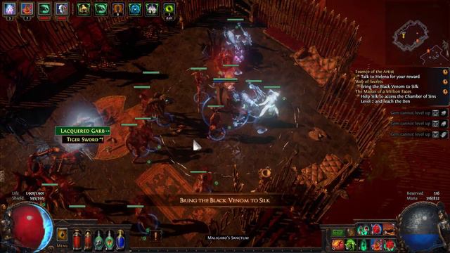 Path of Exile - Maligaro, the Artist - Mid Boss Act 7 - With the best build for Necromancer Zumbie смотреть онлайн