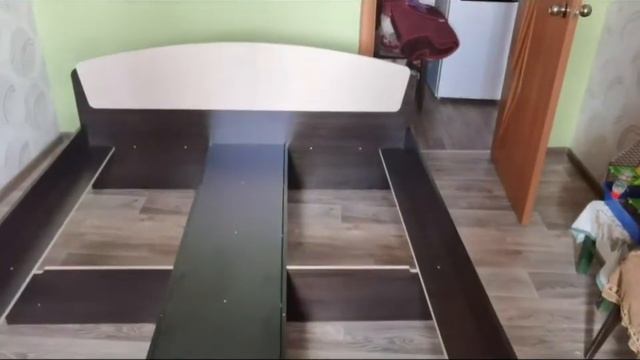 Распаковка, сборка и обзор двуспальной кровати Астория с выдвижными ящиками смотреть онлайн