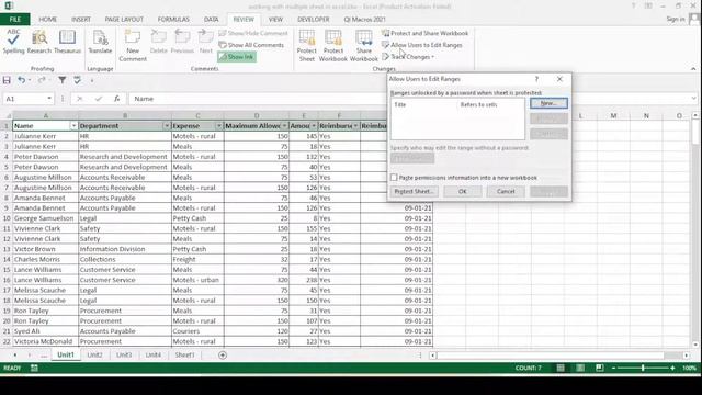 How to Enable Auto Filter option in Protected Sheet in excel | How to Unlock Specific Cells смотреть онлайн