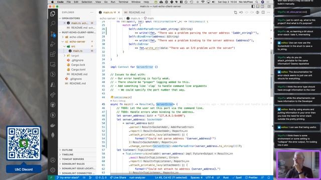Episode 25: Experiment with error-stack with an echo server смотреть онлайн