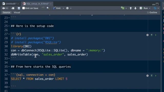 SQL Connection in R | SQLite | R Studio смотреть онлайн